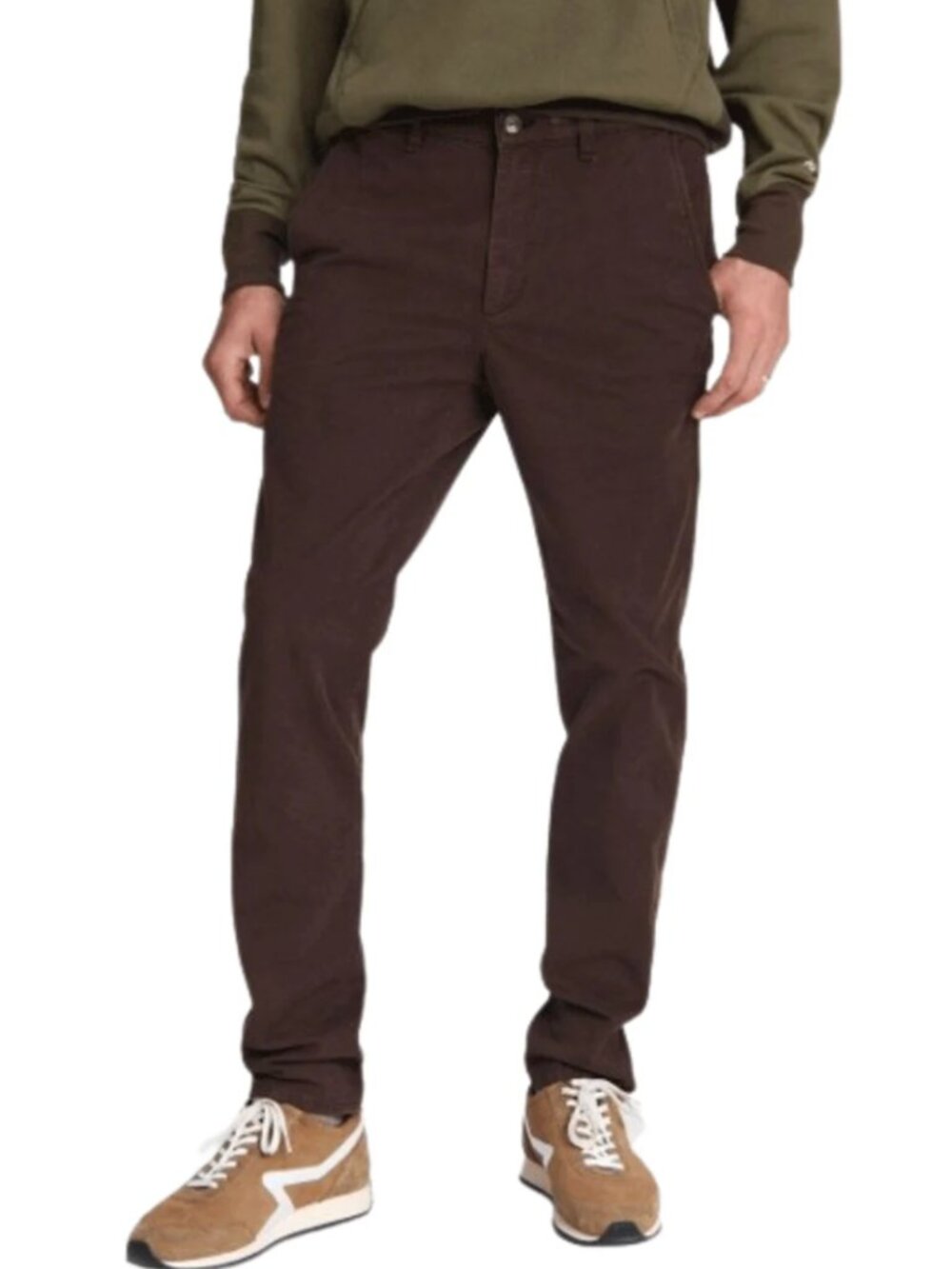 Rag & Bone Fit 2 Classic Stretch Cotton Slim Mid-Rise Chino Pant Sorrel Brown 32